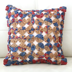 �V���N�C�J�b�g�E���[���[�p�b�`���[�N�N�b�V�����J�o�[40×40cm�A�C�{���[/�u���E���E�~�b�N�X