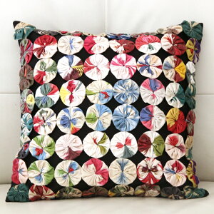 �V���N�C�J�b�g�E���[���[�p�b�`���[�N�N�b�V�����J�o�[40×40cm�u���b�N/�~�b�N�X