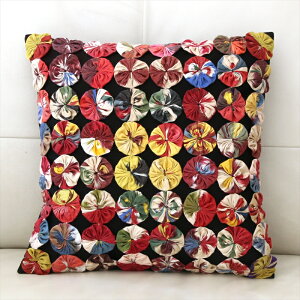 �V���N�C�J�b�g�E���[���[�p�b�`���[�N�N�b�V�����J�o�[40×40cm�u���b�N/�~�b�N�X
