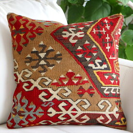 クッションカバー 40cmサイズ オールドキリム　Old Kilim Cushion カイセリ　チフカナット