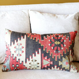 【15%OFFクーポン対象品】オールドキリムクッション・長方形 Turkish Old Kilim Cushion 50×30cm　シブリヒサル