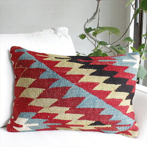 �y15%OFF�N�[�|���Ώہz�I�[���h�L�����N�b�V�����E�����`�r�b�O�s���[ Turkish Old Kilim Cushion�C�[�u���A�C/59x39cm/�G�V����(Esme)