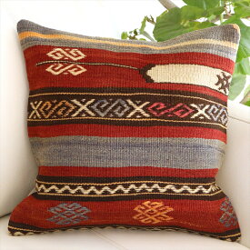 【15%OFFクーポン対象品】オールド キリムクッションカバー 40cmサイズ Turkish Kilim Cushion トルコキリム　シワス(Sivas)