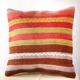 【15%OFFクーポン対象品】オールドキリムクッションカバー 40cm Old Kilim Cushion シワス