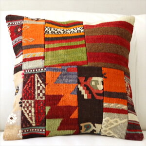 �I�[���h�L�����N�b�V�����J�o�[45cm Turkish Kilim Cushion�g���R�̃E�[����D��L���� �p�b�`���[�N