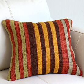 オールドキリム クッションカバー 37×35cmシワス Turkish Old Kilim Cushion