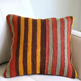 オールドキリム クッションカバー 37×35cmシワス Turkish Old Kilim Cushion