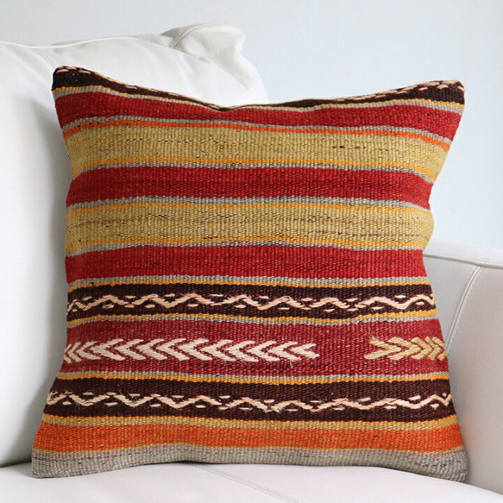 楽天市場】オールドキリム クッションカバー 40cm Old Kilim Cushion 