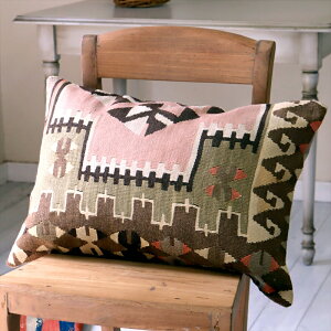 NbVJo[@I[hL@s[59×40cmsNuE rbOs[ Turkish Old Kilim@Lumbar Pillow