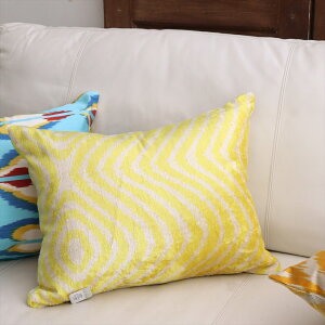 �A�g���X �x���x�b�g�C�J�b�g�N�b�V�����J�o�[�@���ʃV���N50×38cm�������C�G���[�@�g�͗l Silk Velvet Cushion - Double-Sided Design