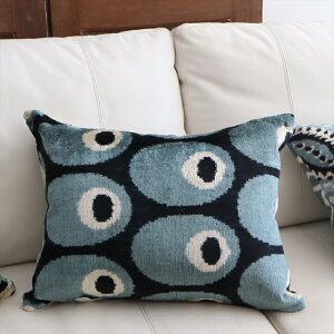 �A�g���X �x���x�b�g�C�J�b�g�N�b�V�����J�o�[�@���ʃV���N50×38cm���ʁ@�A�@�O���[x�u���b�N�@���m�g�[�� Silk Velvet Cushion - Double-Sided Design