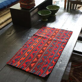 オールドキリム ガジャリ ジャジム 56×31cm 刺繍のような織り