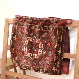 ハムセ族 サドルバッグ ホルジン絨毯織り、オールドキリム