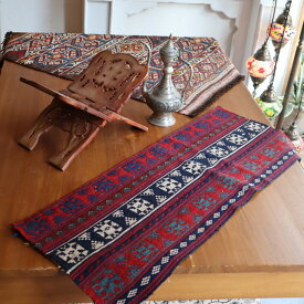 オールドキリム ガジャリ ジャジム 80×32cm イランの古いテント布