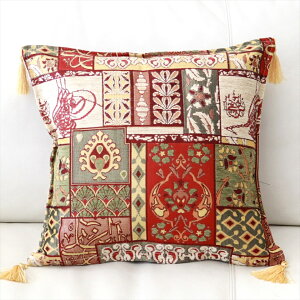 �N�b�V�����J�o�[ 45×45cm �V���j�[���f�� �^�b�Z���t���@�G�L�]�`�b�N�ȐF�g�� �y2���ȏ�ő��������z18��ނ���Z���N�g