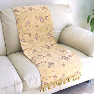 �e�[�u�������i�[�E�x�b�h�X���[ 140×43cm���[��07�E�x�[�W���@Table runner, Bed through, Turkish textile, �g���R���t�@�u���b�N