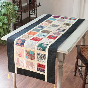 �e�[�u�������i�[�@���U�C�N�p�b�`���[�N 142x50cm�T�C�Y �V���j�[���f��