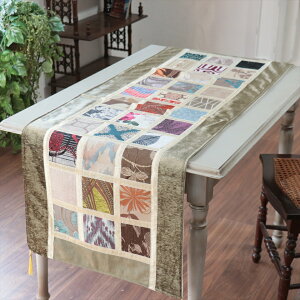 �e�[�u�������i�[�@���U�C�N�p�b�`���[�N 142x50cm�T�C�Y �V���j�[���f��