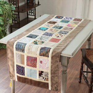 �e�[�u�������i�[�@���U�C�N�p�b�`���[�N 142x50cm�T�C�Y �V���j�[���f��