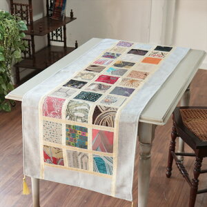 �e�[�u�������i�[�@���U�C�N�p�b�`���[�N 142x50cm�T�C�Y �V���j�[���f��