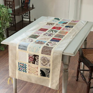 �e�[�u�������i�[�@���U�C�N�p�b�`���[�N 142x50cm�T�C�Y �V���j�[���f��