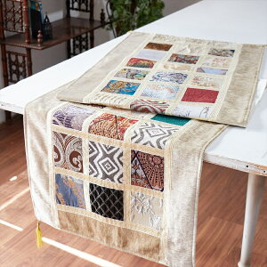 �e�[�u�������i�[�@���U�C�N�p�b�`���[�N 200x50cm�T�C�Y �V���j�[���f��