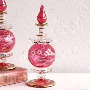 y10%OFFN[|ΏەizGWvgKXr 18cm@Egyptian Perfume Bottle@@NIpg@X^[bh@@ԃ`[t̐؎q׍H