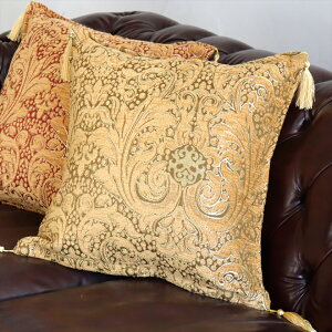 �N�b�V�����J�o�[ 45x45cm �g���R�f�U�C���@�V���j�[���f�ނ̃N�b�V�����J�o�[�@�@�g�v�J�v/�Z�[�W�O���[�� Turkish Classic Design TOPKAPI pillowcase 43cm