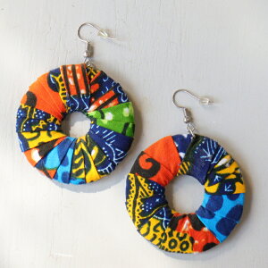 Ghana West African Fabric Earrings p[jgsAX AtJEK[ĩvgz