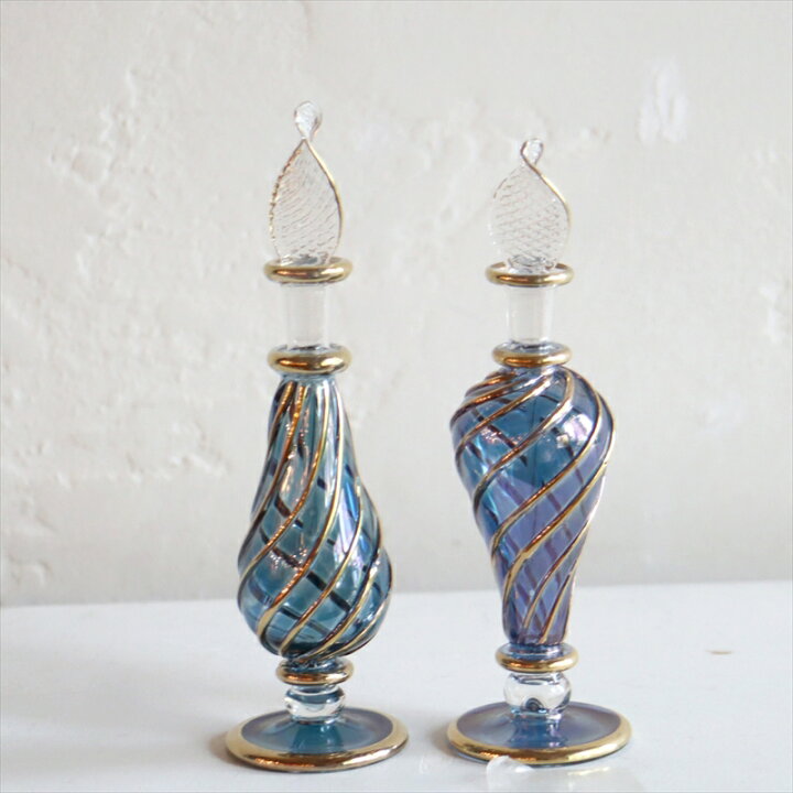 楽天市場】エジプトガラス香水瓶 Egyptian Perfume Bottle 2本セット 