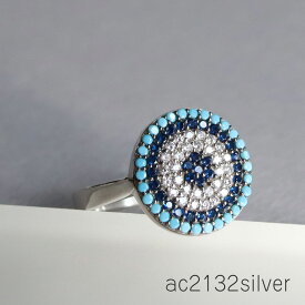 【10%OFFクーポン対象】ナザルボンジュウ　シルバー925＆ジルコニアリング Nazarboncug Silver