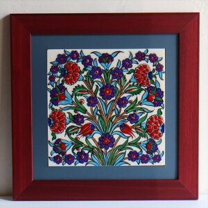 y15%OFFN[|Ώەiz菑^C gR 1z H32×W32×D1.5cm `[bvJ[l[V Turkish Hand Paint Tile