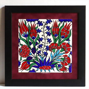 y15%OFFN[|Ώەiz菑^C gR 1z H30×W30×D1.5cm `[bvJ[l[V Turkish Hand Paint Tile