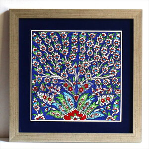 y15%OFFN[|Ώەiz菑^C gR 1z H29×W29×D1.5cm vc[ Turkish Hand Paint Tile