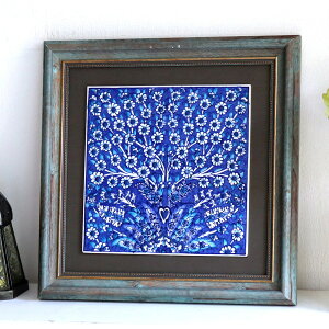 �y15%OFF�N�[�|���Ώہz�g���R���� �菑���^�C�� 1���z H31×W31×D2.5cm �v�����c���[ Turkish Hand Paint Tile