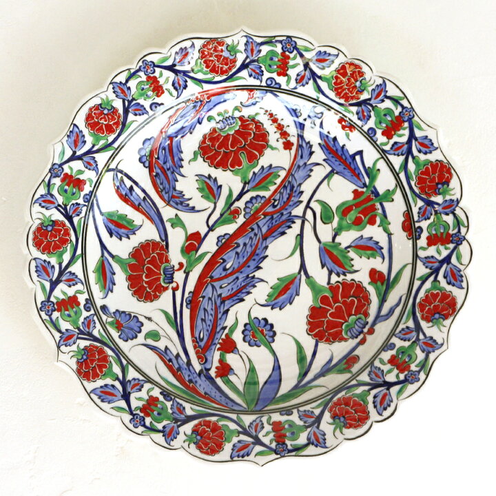 楽天市場】【15%OFFクーポン対象品】トルコ・手描き絵皿 キュタフヤ 