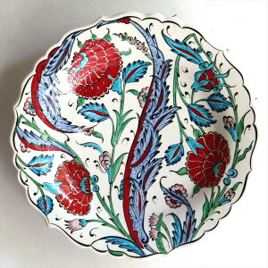 y15%OFFN[|ΏەizgR 菑GM a30.5cm GM J[l[VƃqVX ~[WAs[X Ibg}NVbN Turkish Hand Paint Plate