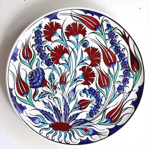 gR 菑GM a32.5cm GM `[bvƃJ[l[V ~[WAs[X Ibg}NVbN Turkish Hand Paint Plate
