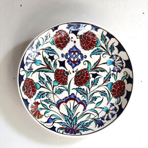 y15%OFFN[|Ώەiz菑GM a25.5cm gR GM ~[WAs[X Ibg}NVbN`[bvƃJ[l[V Turkish Hand Paint Plate