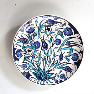 菑GM a25.5cm gR GM ~[WAs[X Ibg}NVbN`[bvƃJ[l[V u[O[ Turkish Hand Paint Plate