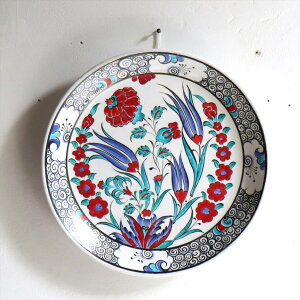 y15%OFFN[|Ώەiz菑GM a25.5cm gR GM ~[WAs[X Ibg}NVbN`[bvƃJ[l[V Turkish Hand Paint Plate