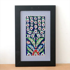 �y15%OFF�N�[�|���Ώہz�菑���^�C�� �g���R���� �~�j�^�C��1���z H30×W20×D1.5cm �v�����c���[ Turkish Hand Paint Tile
