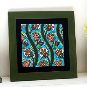 �g���R���� �菑���^�C�� 1���z H32×W32×D1.5cm �`���[���b�v���A�[�`�`���[�N�̂悤�ȉ� Turkish Hand Paint Tile