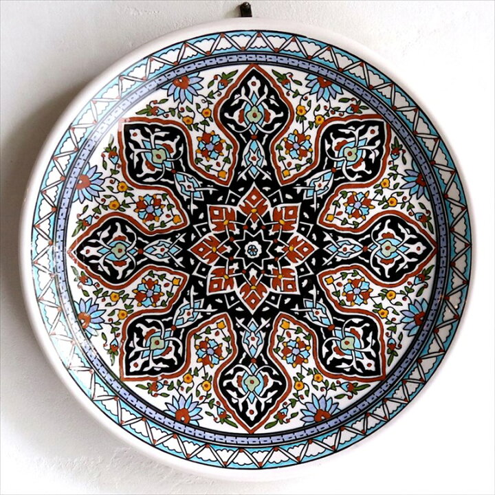 楽天市場】【15%OFFクーポン対象品】トルコ陶器飾り皿 直径30cm 