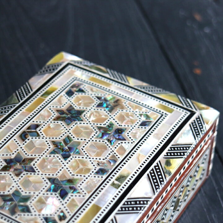楽天市場】エジプト螺鈿のジュエリーボックス Mother of Pearl Egypt 
