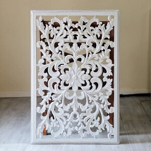 y15%OFFN[|Ώەizؒؐpl`H91×W60×D2cmEAxXNfUC[tEzCg/wood carving arabesque design white