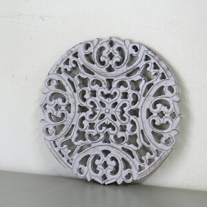 ؒؐplEha30cmEAxXNfUC[tEO[/wood carving arabesque design gray