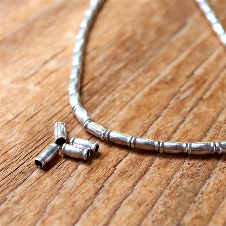 楽天市場】カレンシルバー アクセサリーパーツ ビーズパーツ 細長 4粒  