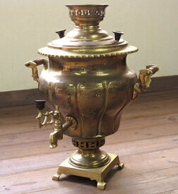 木炭で湯を沸かすクラシカルな茶器ロシアン・サマワール【送料無料】【kdsm_送料無料】