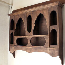 ウォールシェルフ・トルコの木製壁掛け飾り棚/トルコ伝統工芸 W117×H92×D19cm